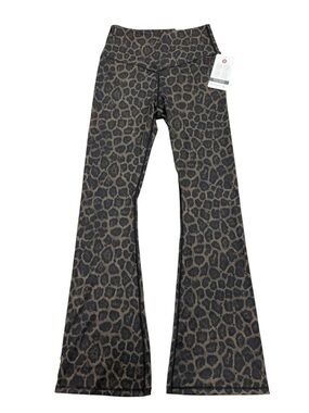 NWOT Otos Leopard Print Flared Leggings Size Medium